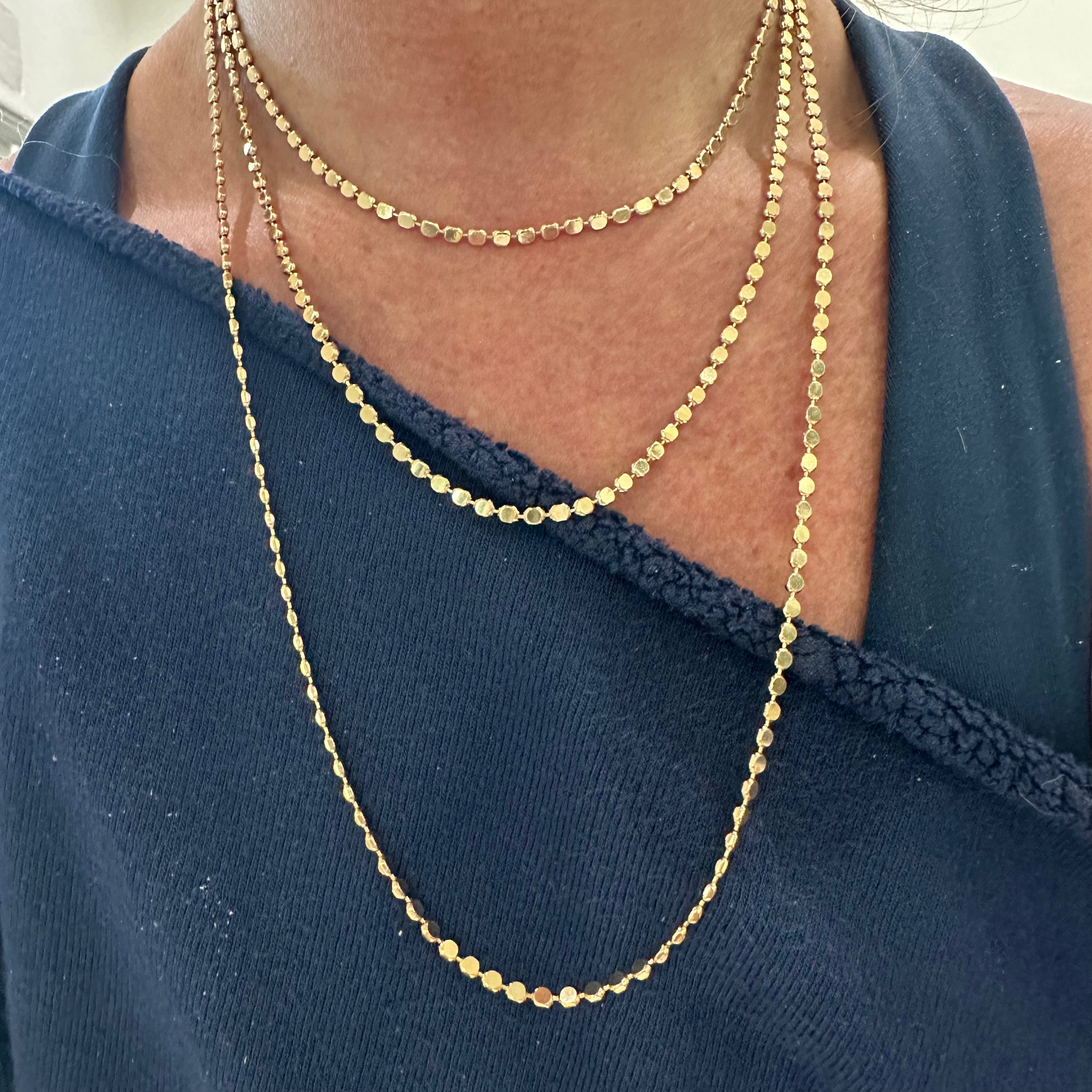 Flat Disc Necklace