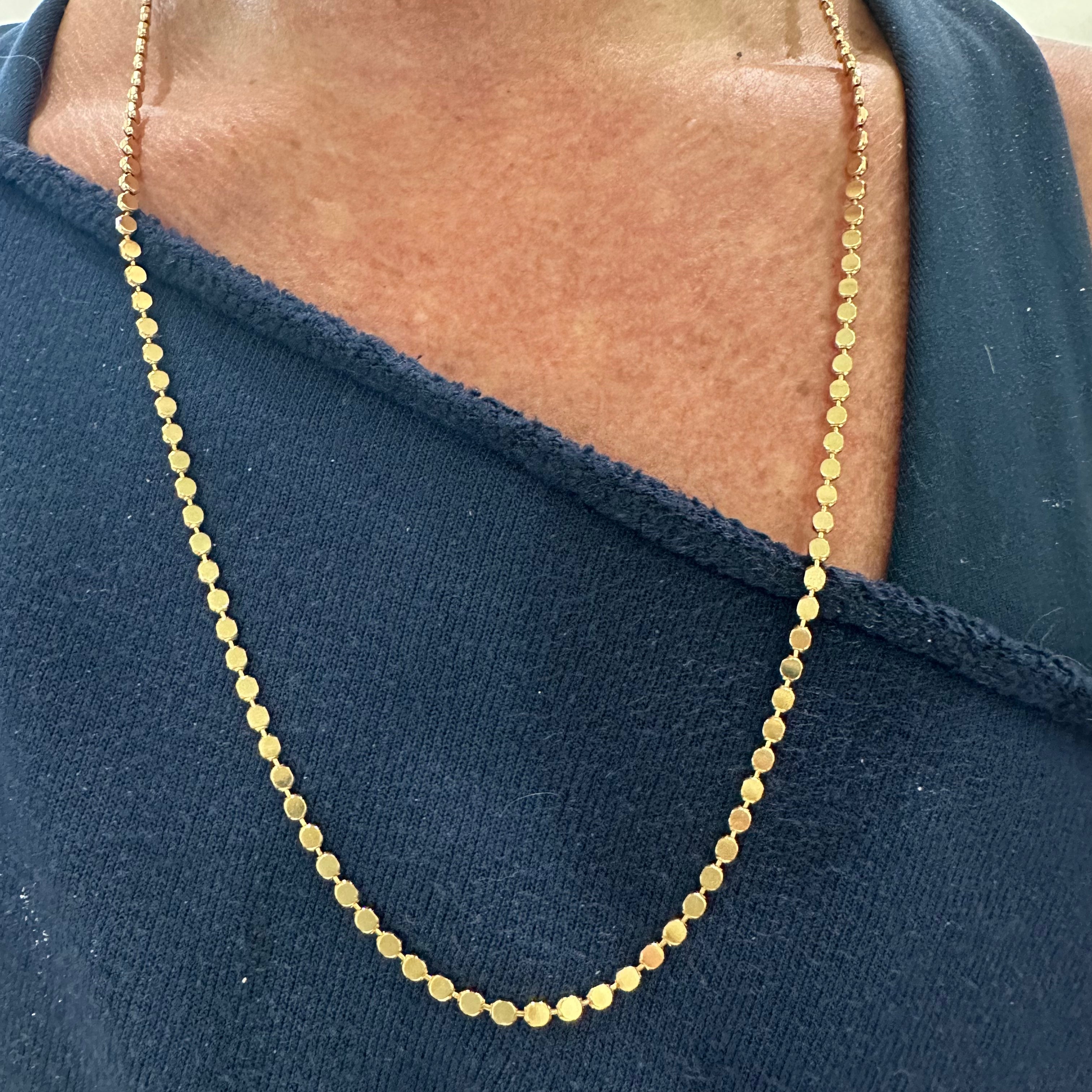 Flat Disc Necklace