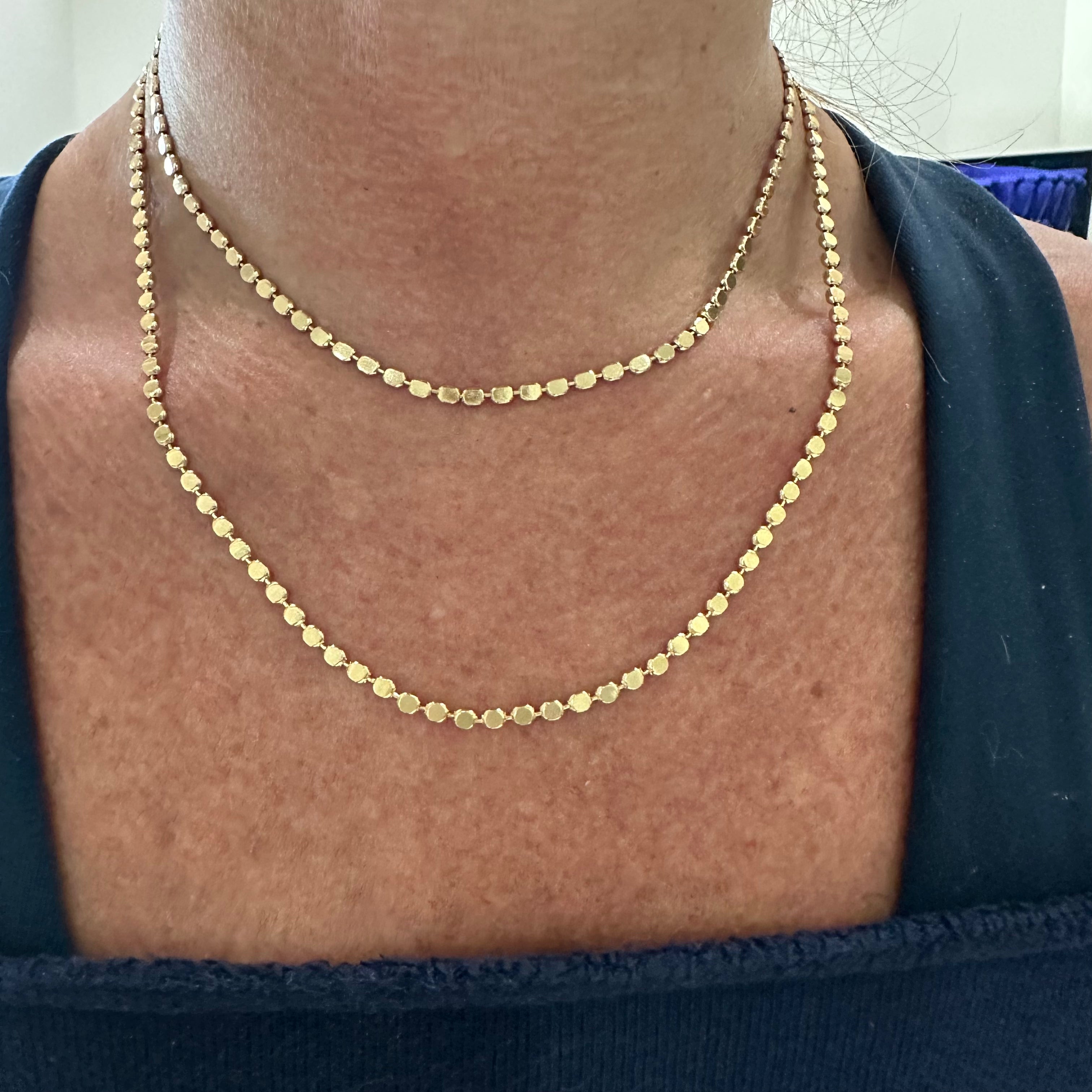 Flat Disc Necklace