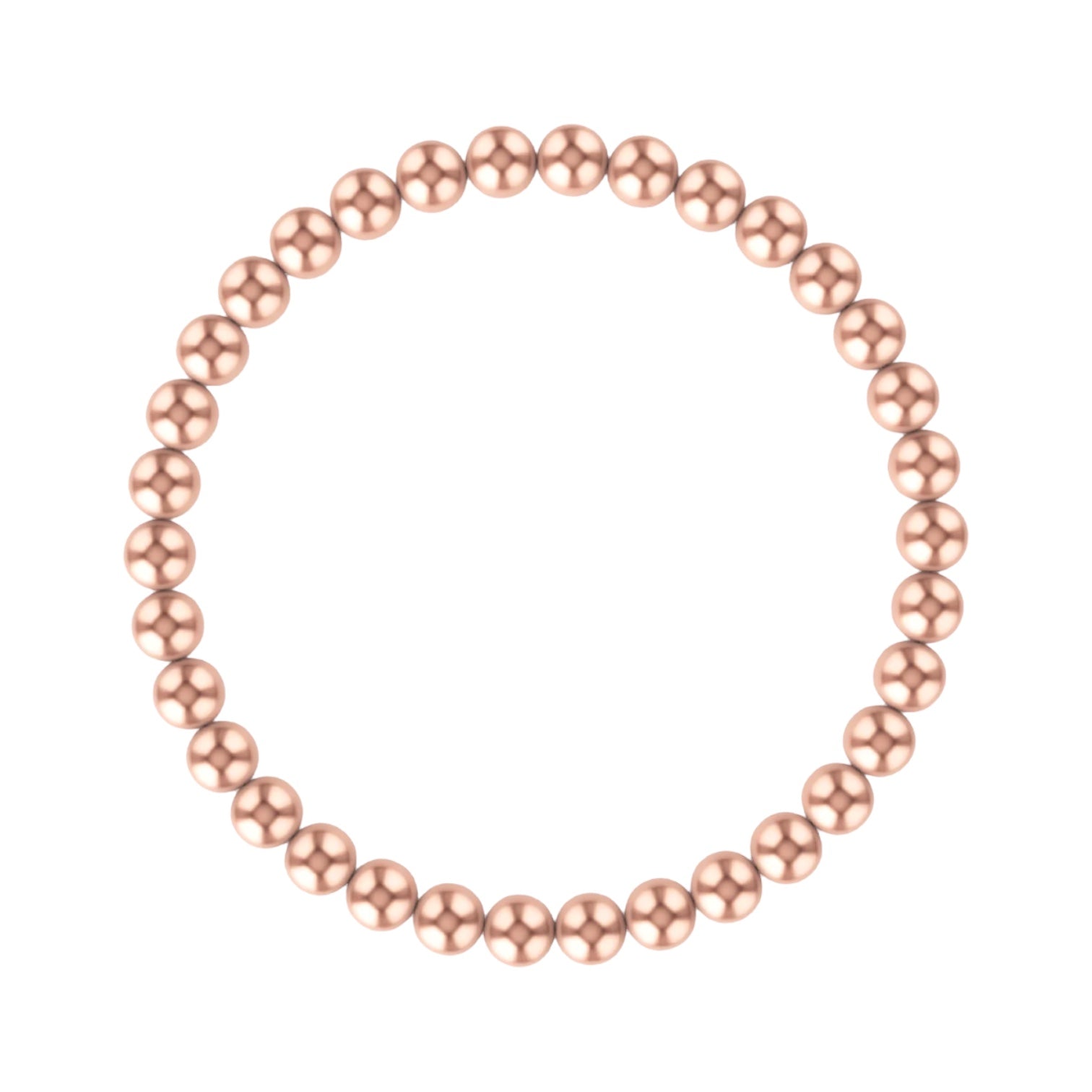 5mm Rose Gold Filled Beaded Bracelet