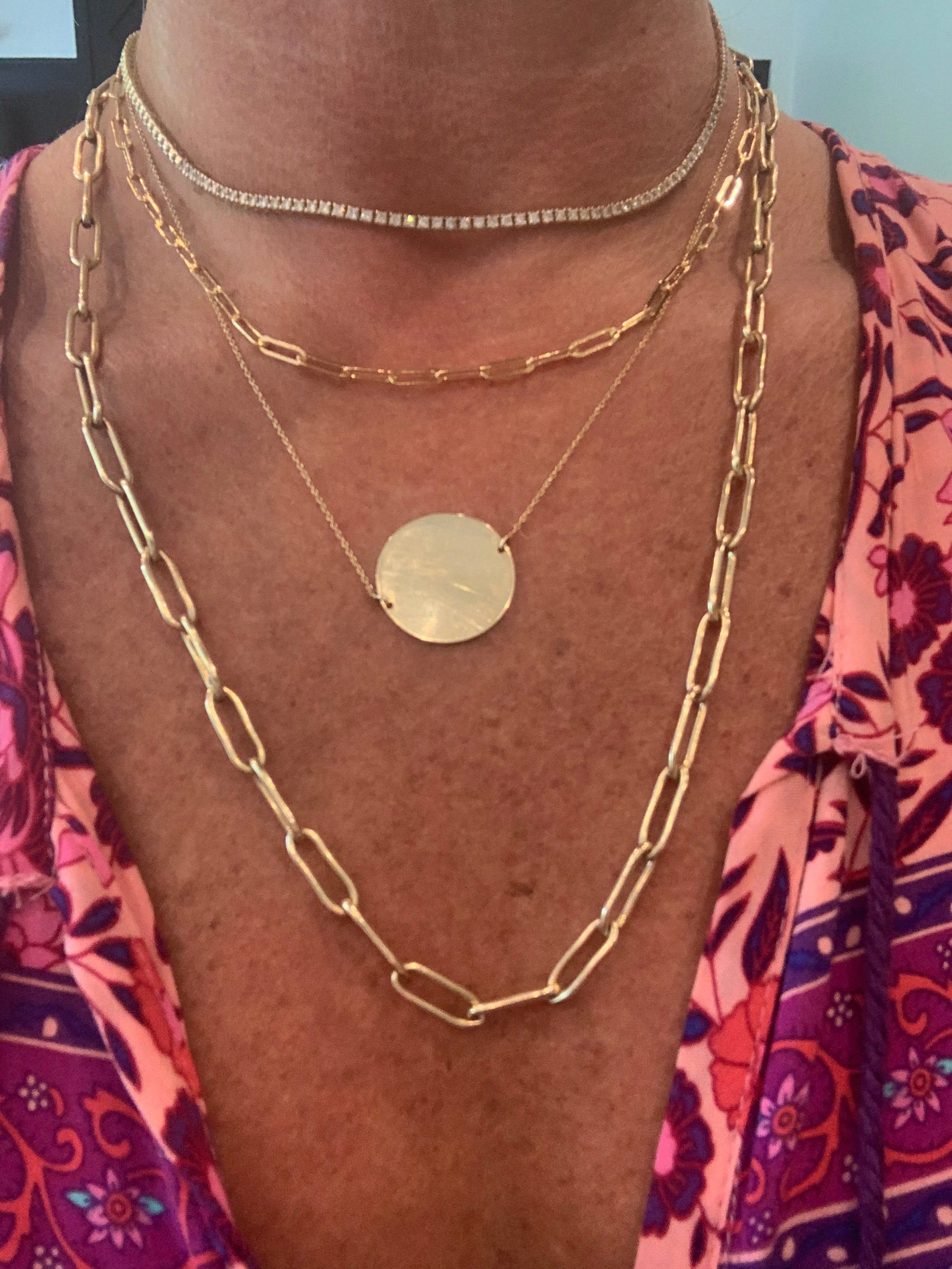 Large Paperclip Necklace