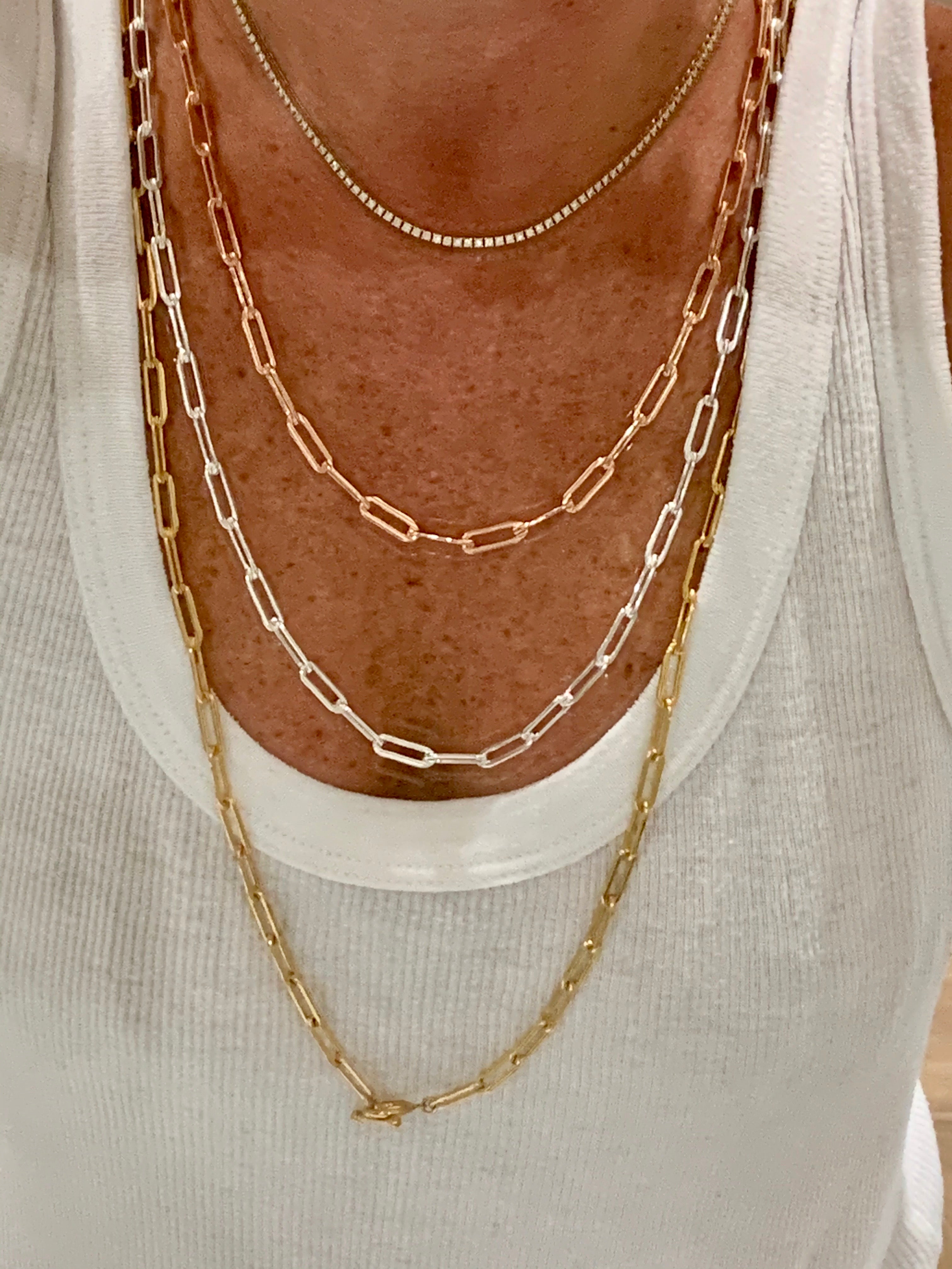 Large Paperclip Necklace