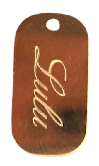 Personalized Dog Tag Charm