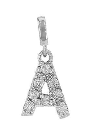 Diamond Initial Mini Paperclip Anklet