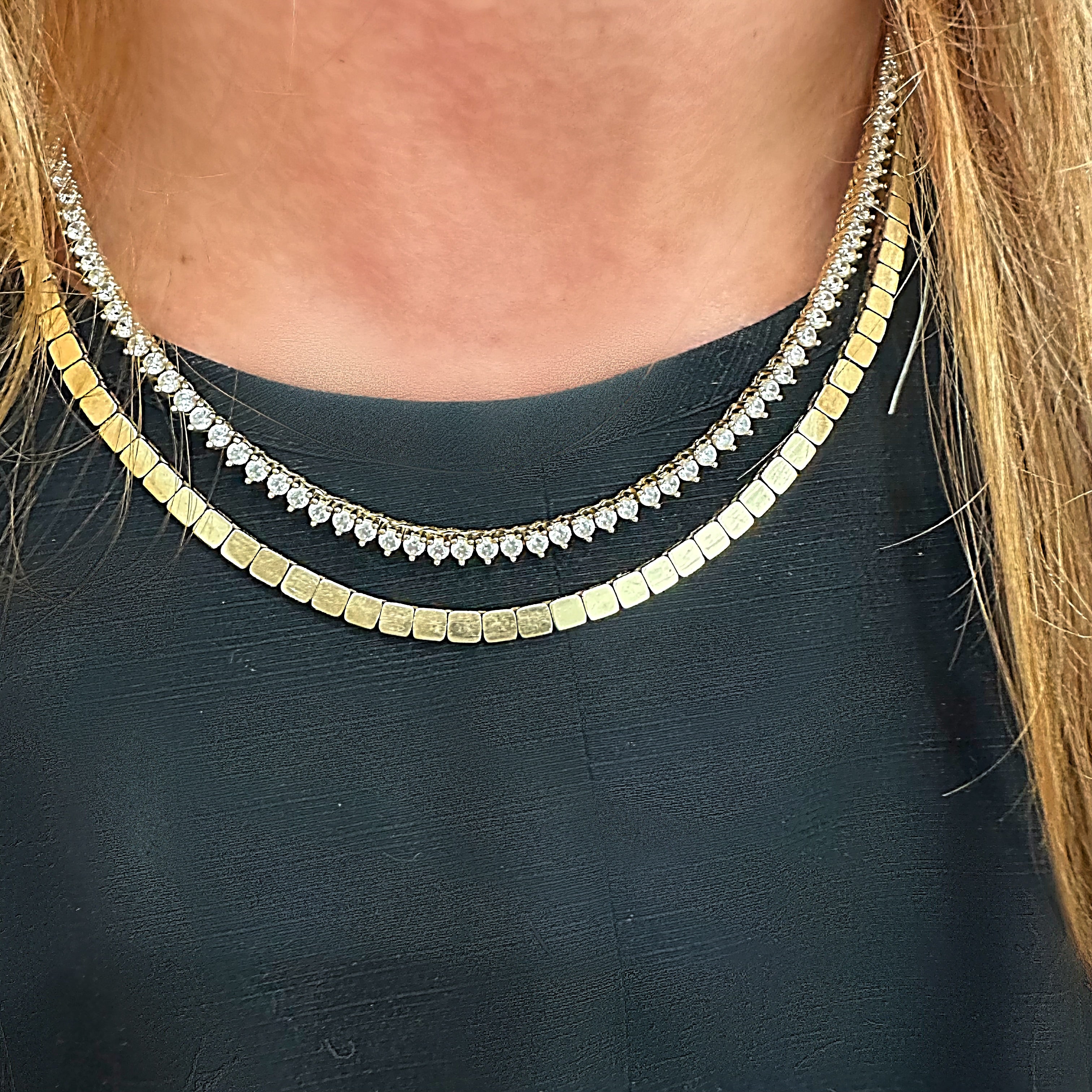 3 Prong Tennis Necklace - Sarkisians Jewelry