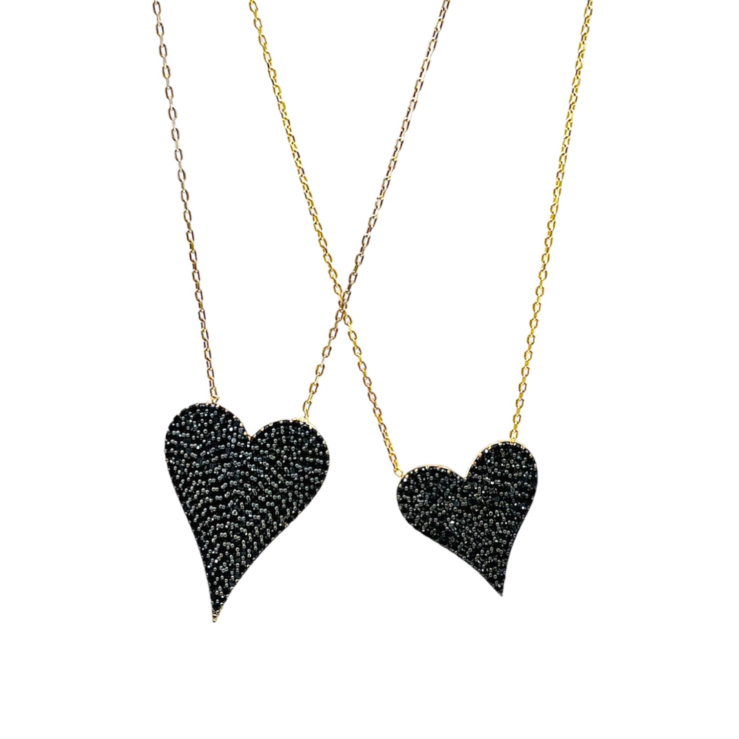 Big Love Large Pointed Heart Pendant Necklace