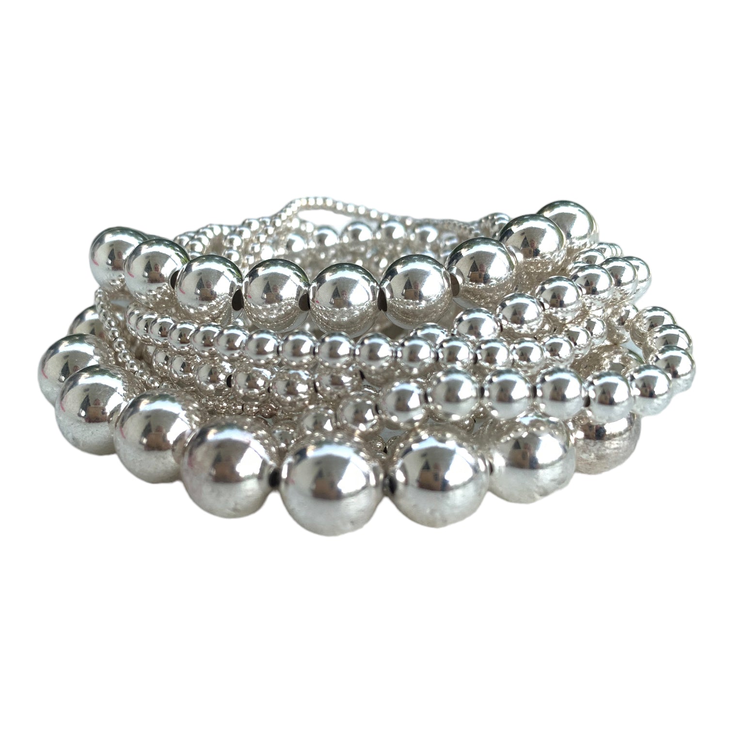 3mm Tiny Blessings Beads, Baby/Children's Beaded Bracelet for Girls - Sterling Silver