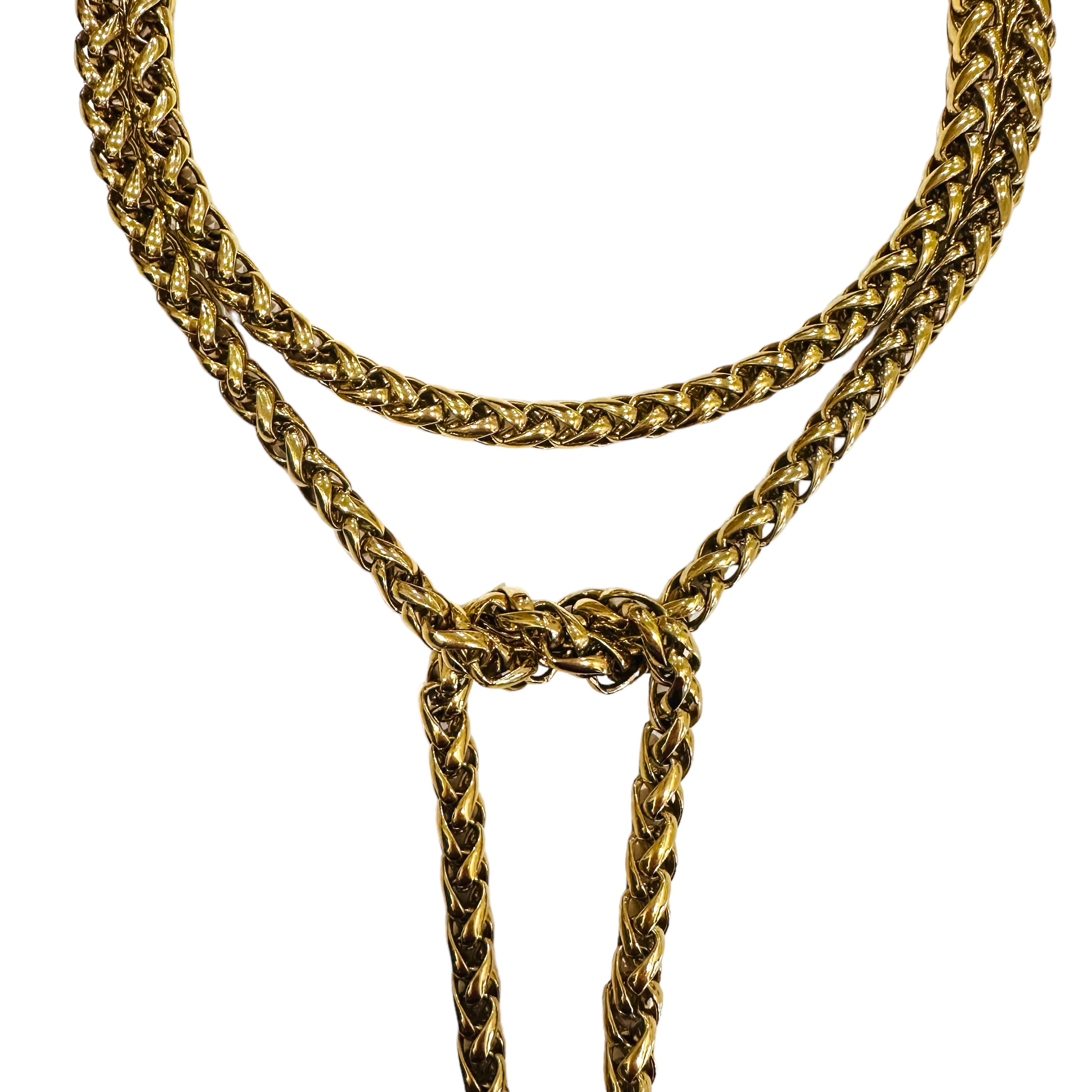 Rope Tie Necklace-As Seen on Andrea's Lookbook