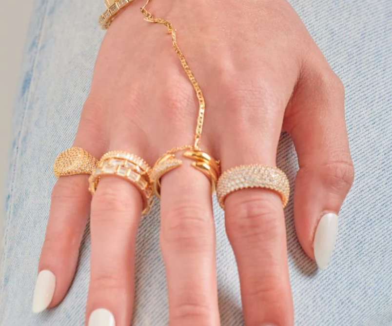 Wrap Around Baguette Ring