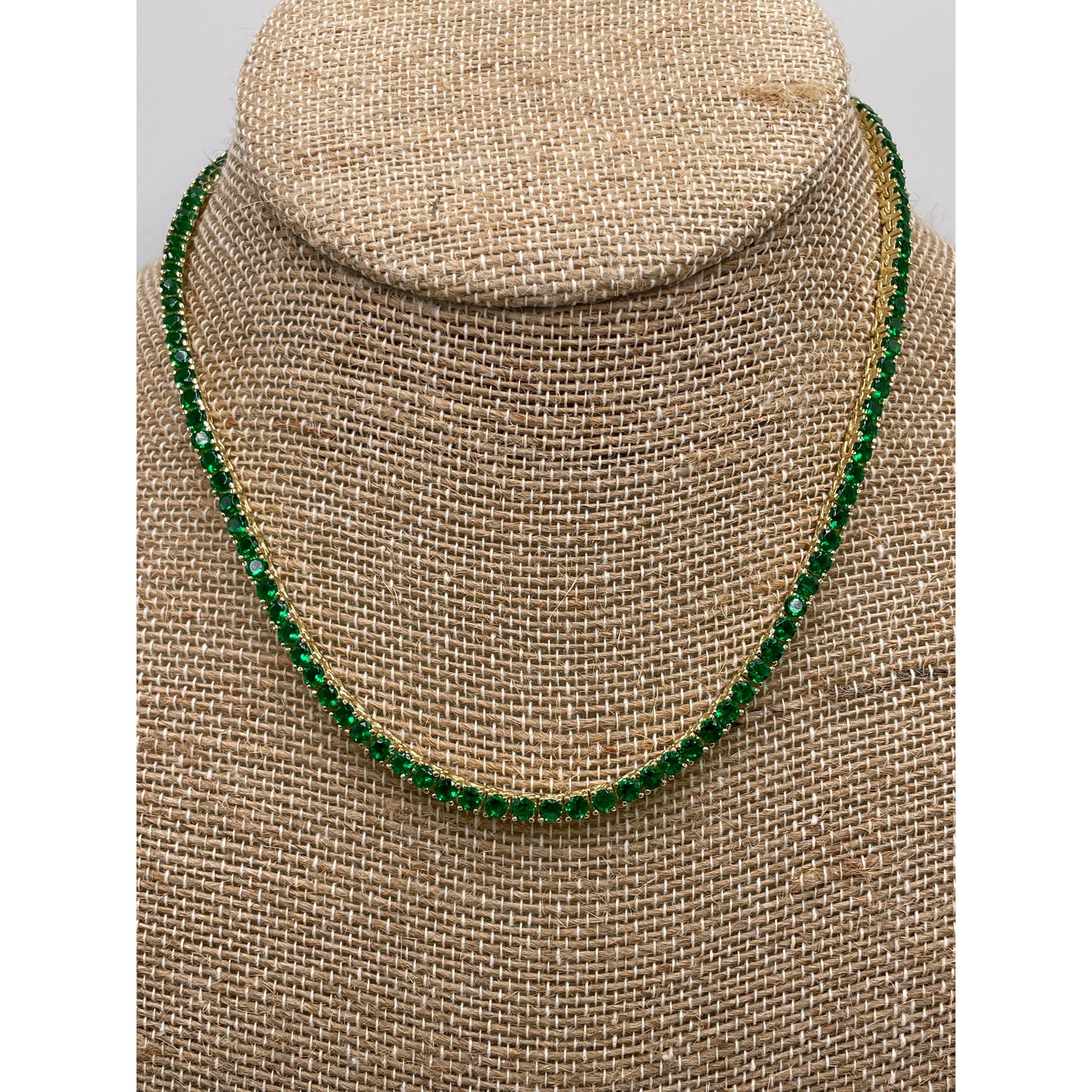 Emerald Tennis Necklace