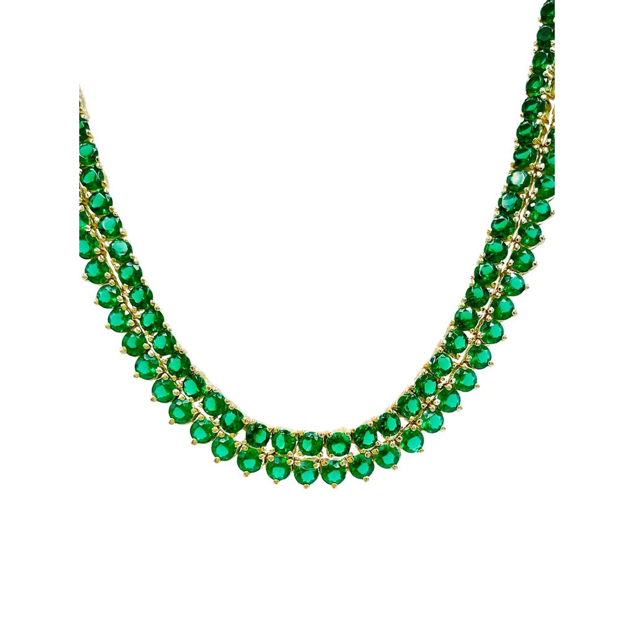 Emerald Tennis Necklace