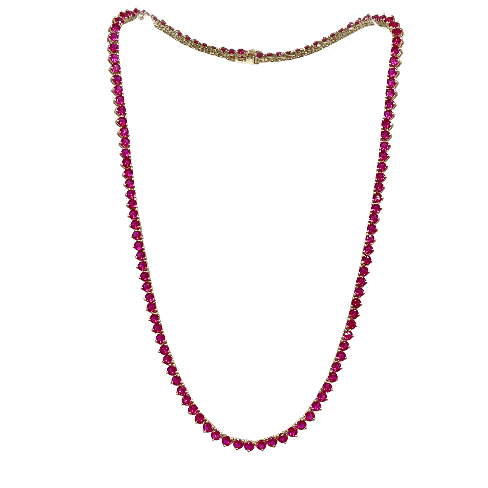 Ruby Tennis Necklace