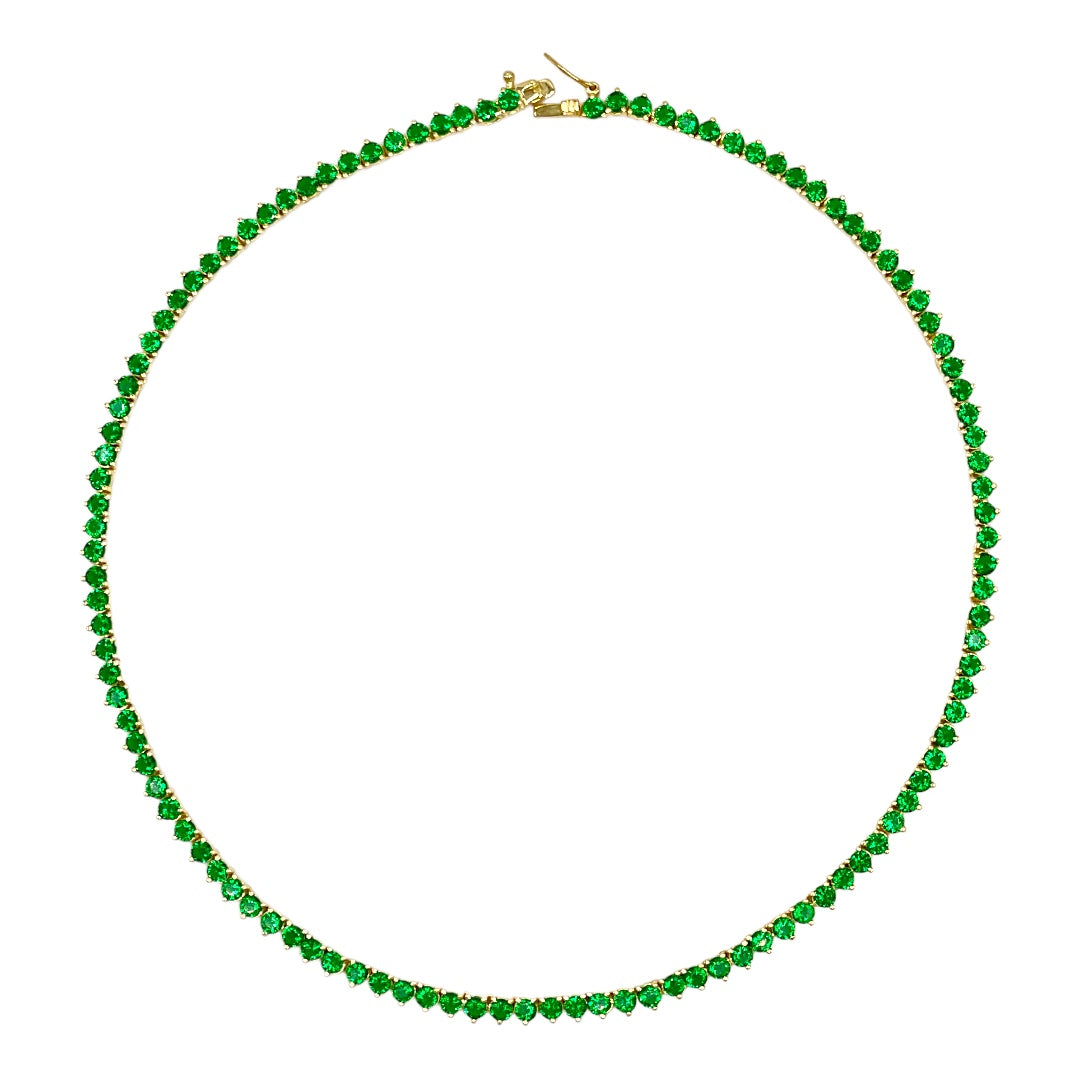 Emerald Tennis Necklace