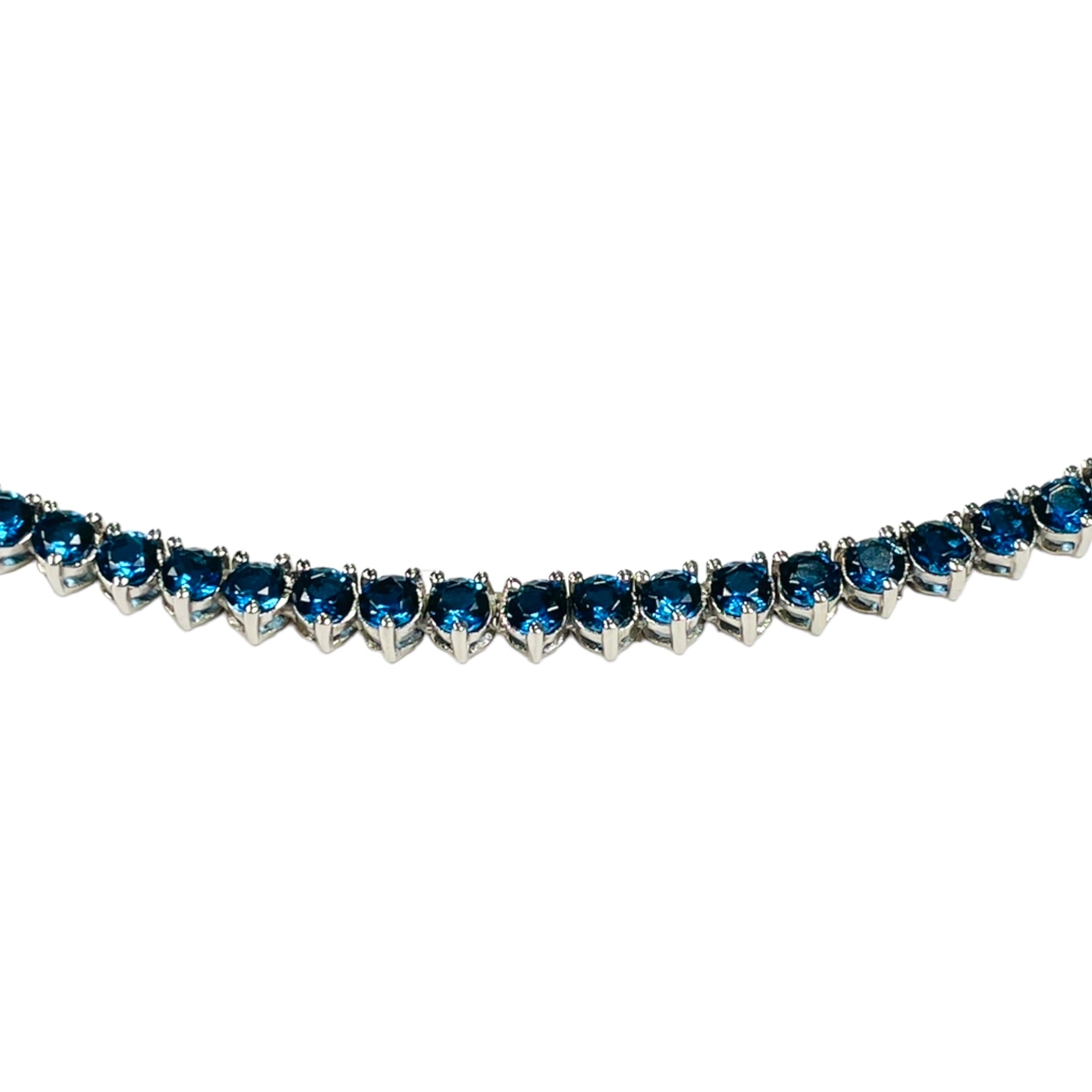 Sapphire Tennis Necklace