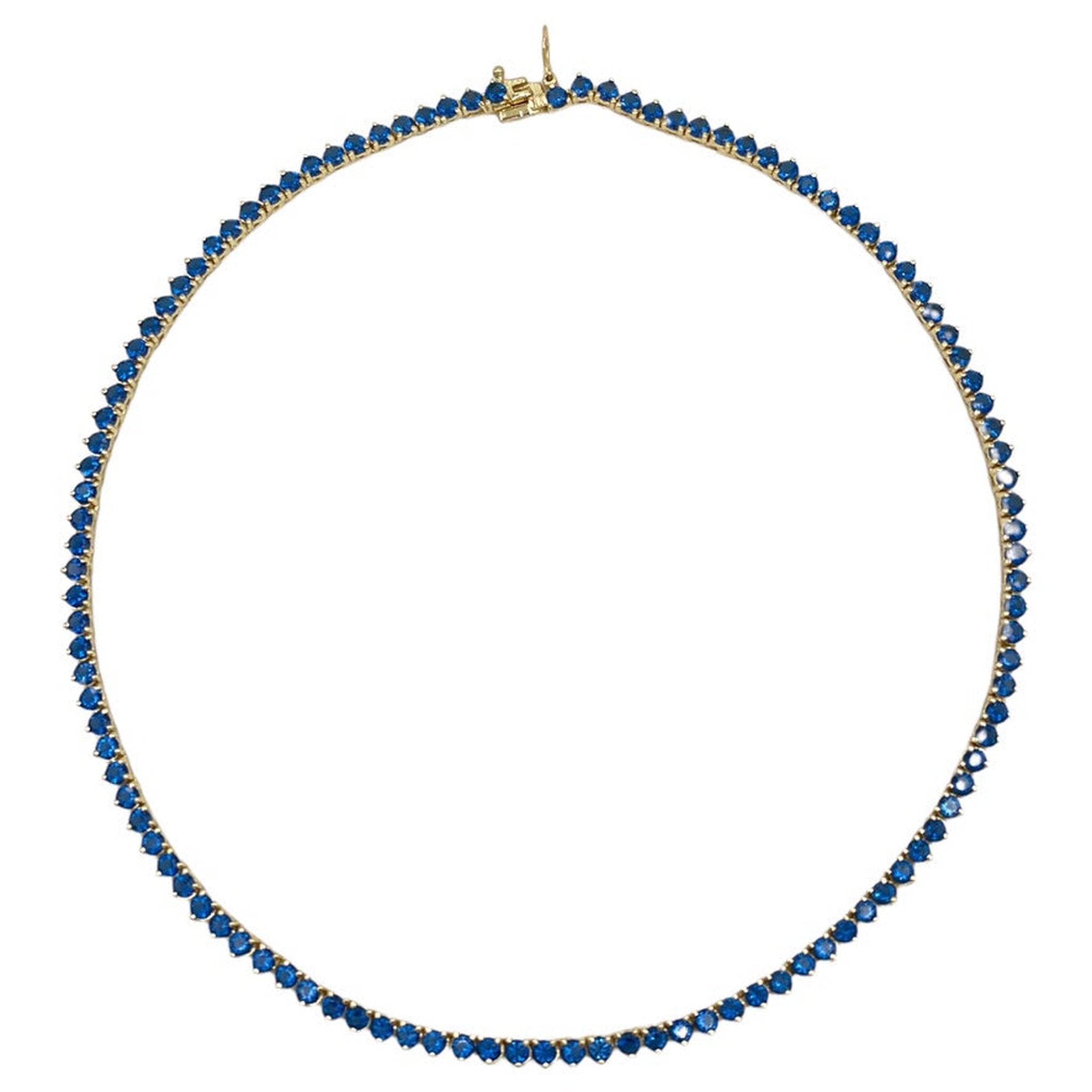 Sapphire Tennis Necklace